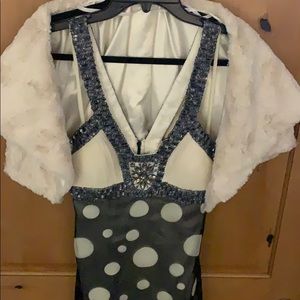 Vintage Party Dress, one of a kind was a Sample 
Beautiful black/cream